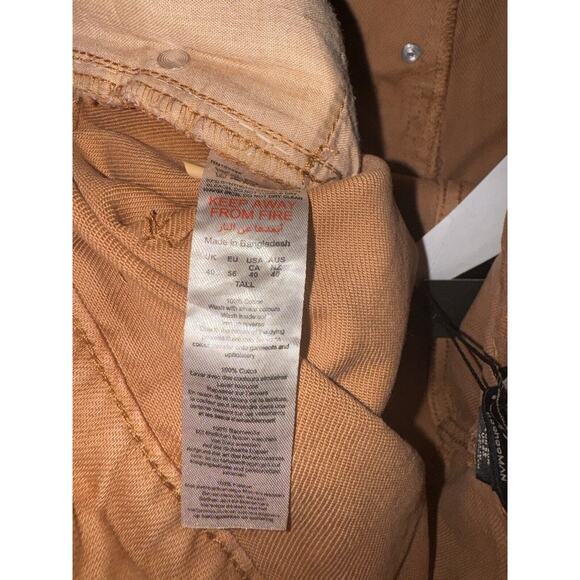 Boohoo Man Jeans Men 40 Tall Slim Rigid Flare Gusset‎ Detail Pants - Picture 8 of 9